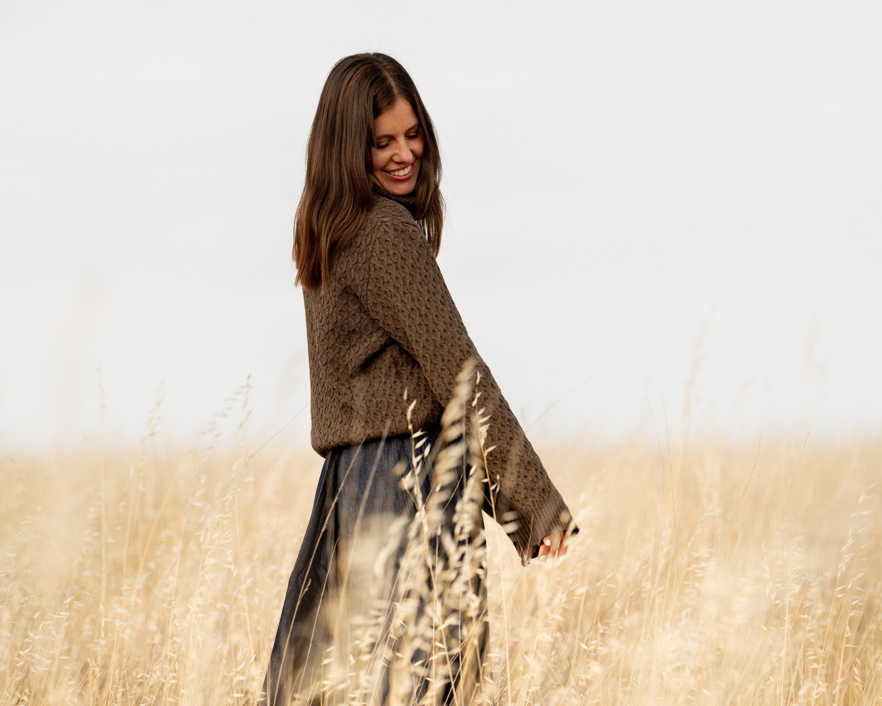 Honeycomb Knit Jumper - Buttermilk